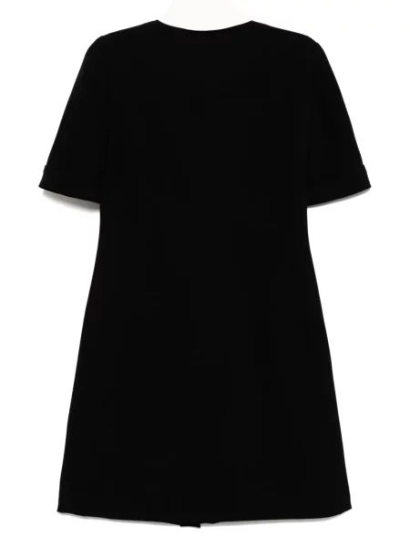 Rochie mini Dice Kayek cu mâneci scurte scurtă de costum negru
