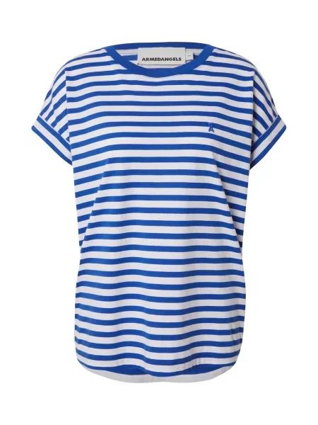 ARMEDANGELS Tričko IDAARA modrá bílá