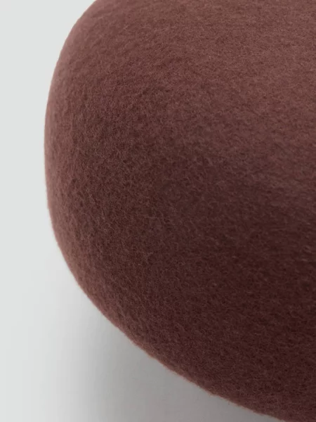 Czapka wełna czekoladowy Kobieta uniwersalny MANGO