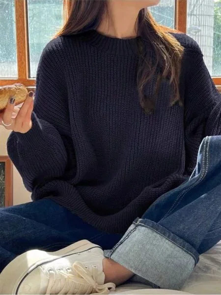 Pulover Dewberry albastru închis