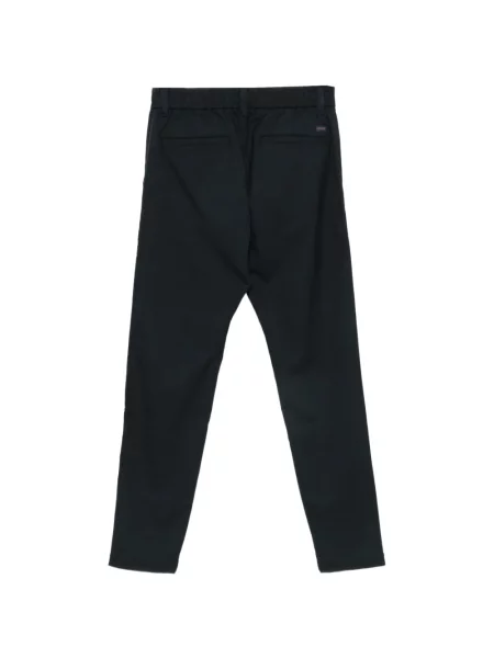 Pantaloni Boss în carouri cu cordon albastru