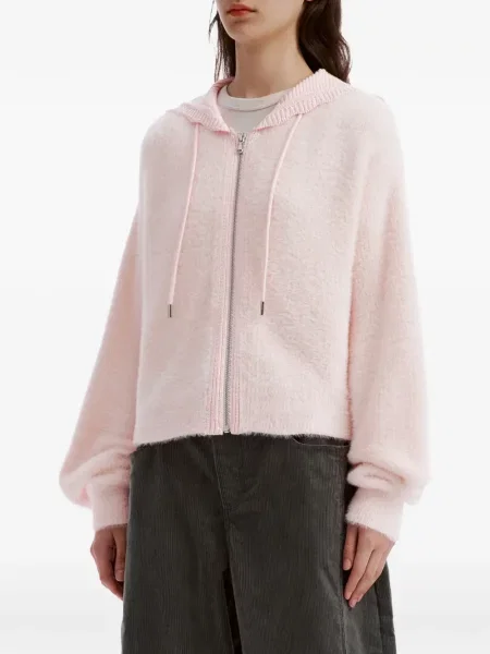 Cardigan Tout A Coup cu glugă roz