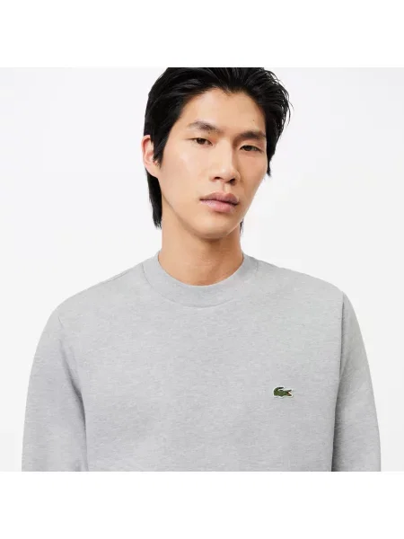 Lacoste Bluza Z Polaru Szczotkowanego szara