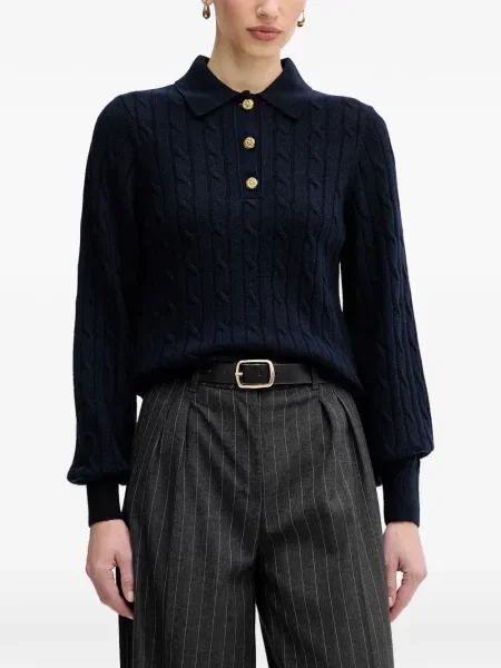 Top Barbour tricotate albastru