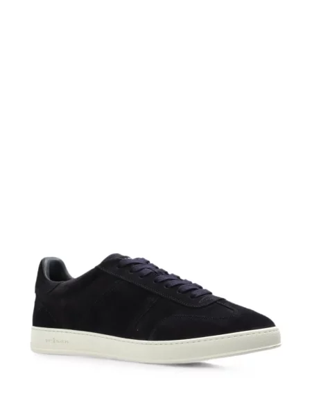 Fűzős bőr sneaker Kiton kék
