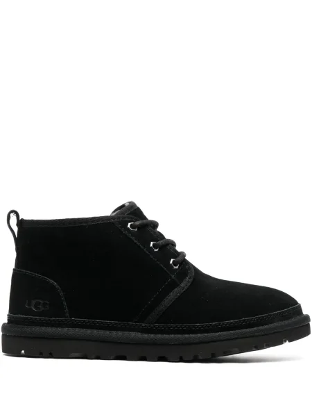 Ghete desert Ugg cu șireturi din dantelă negru