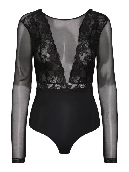 PIECES Tricou body SICCA' negru