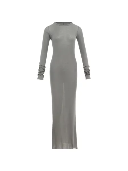 Lung rochie maxi Rick Owens gri