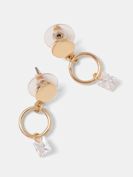 DKNY Сережки металеві з цирконієм