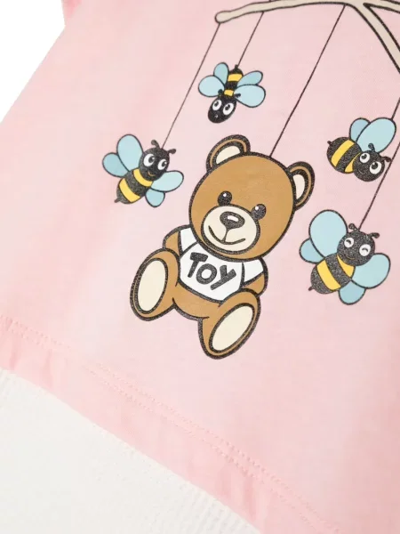 Komplet dresowy dziecięcy Moschino różowy