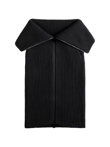 Fustă Tod's cu nervuri negru