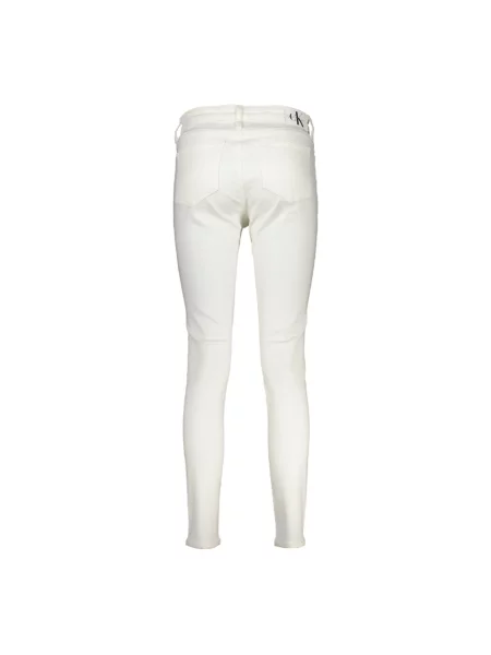 Skinny jeansy skinny Calvin Klein białe