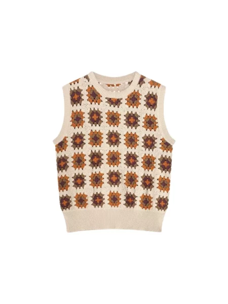 Haftowany wielobarwność sweter Summum Woman retro