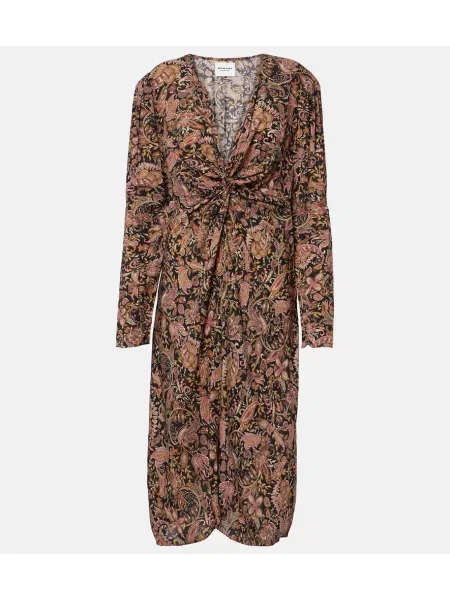 Rochie midi Marant Etoile până la genunchi de costum negru