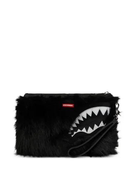 Geantă Sprayground cu blană negru