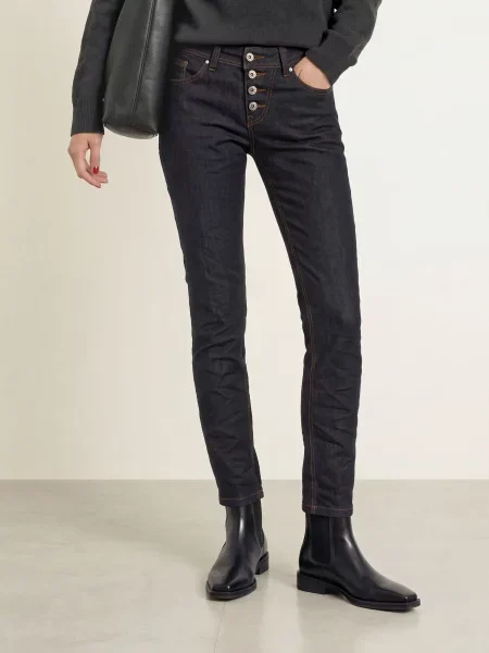 Buena Vista Skinny Džíny Malibu Cropped raw denim