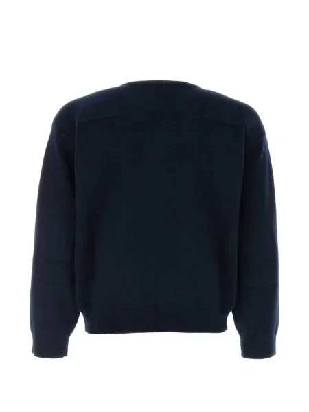 Pulover Jil Sander cu decolteu rotund albastru