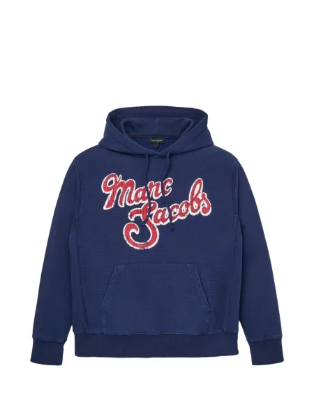 Hanorac cu glugă Marc Jacobs cu imagine albastru