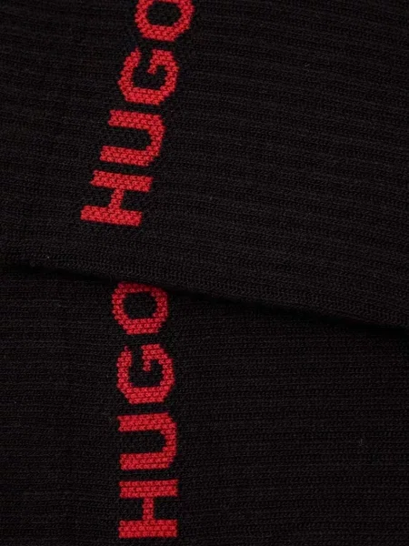 Ponožky Hugo s autogramom čierna