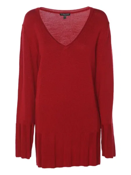 Pulover Eileen Fisher de lână roșu