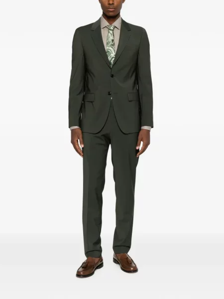 Costum Boss de lână verde