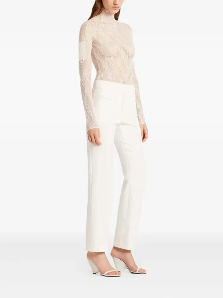 Golf bluzka Courreges koronkowa biała