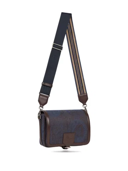 Τσάντα Etro paisley ζακάρ μπλε