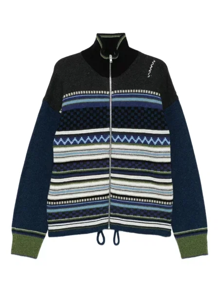 Cardigan Marni cu dungi albastru