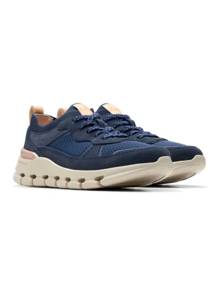 Sneakersy Clarks zamszowe niebieskie