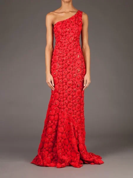 Rochie Georges Mak de costum roșu