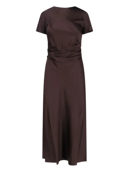 Rochie midi Staud până la genunchi de costum maro