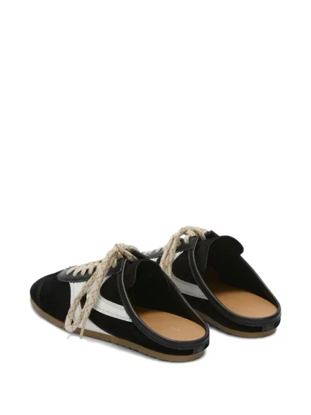 Ριγέ sneakers Dries Van Noten σουέντ μαύρο