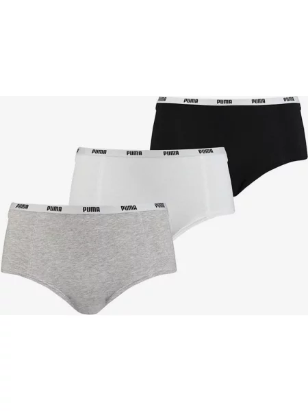 Puma Mini Krótkie figi czarne szare 3 sztuki XS białe