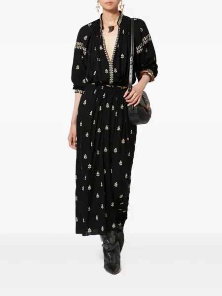 Rochie maxi Isabel Marant de costum negru