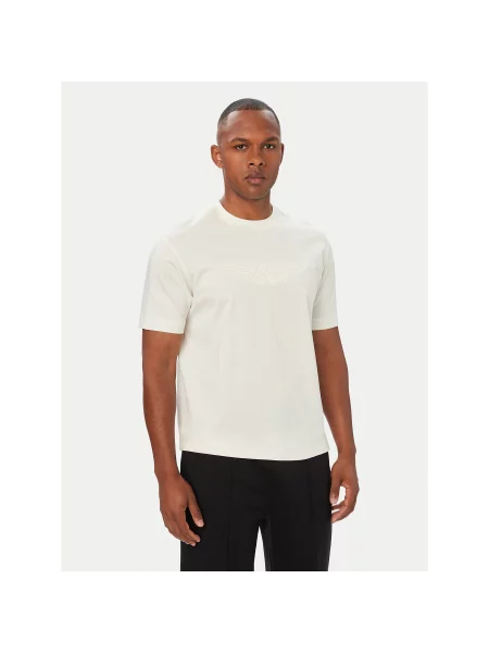 BOSS Póló BOSS x ASTON MARTIN C-Taut Krém Regular Fit