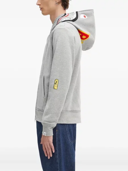 Hanorac cu glugă A Bathing Ape® cu glugă gri