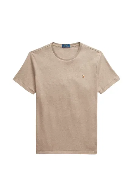 Tricou polo Polo Ralph Lauren cu glugă cu blană cu broderie roșu