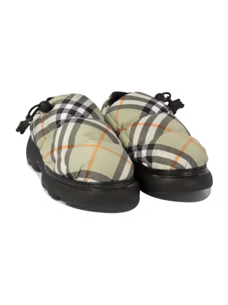 Klapki mules Burberry zielone