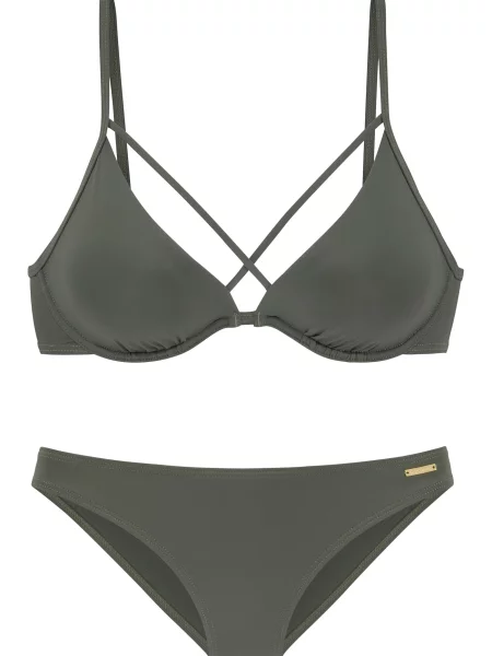 BRUNO BANANI Costum de baie două piese oliv