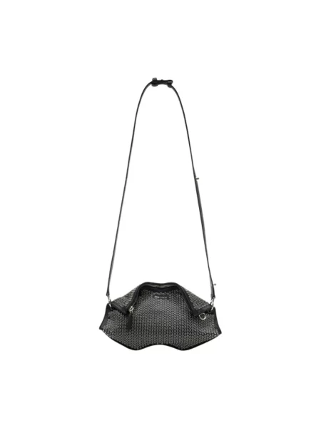 Kopertówka Alexander Mcqueen skórzana czarna