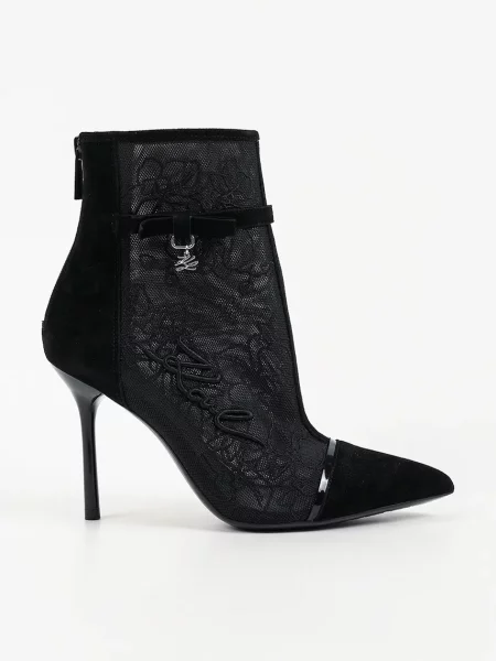 Karl Lagerfeld botine cu cui pentru femei Sarabande negru