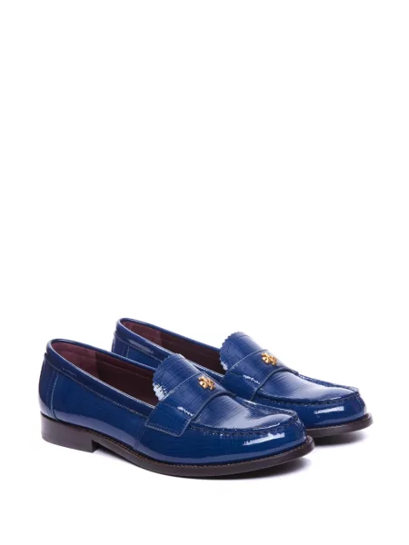 Pantofi loafer Tory Burch din piele albastru