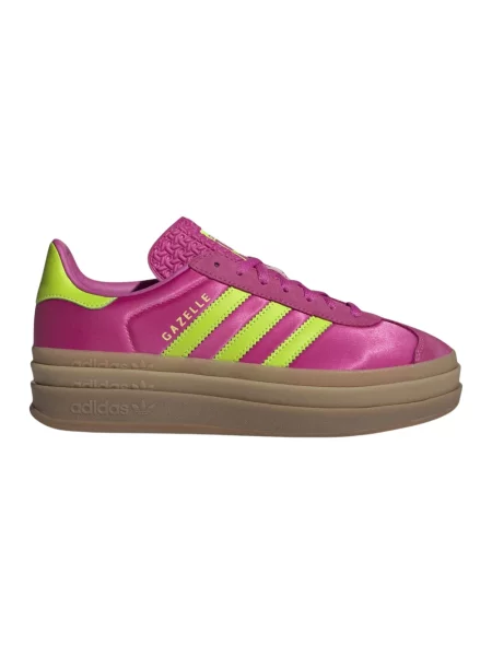 Sneakersy Adidas Gazelle zamszowe na platformie różowe