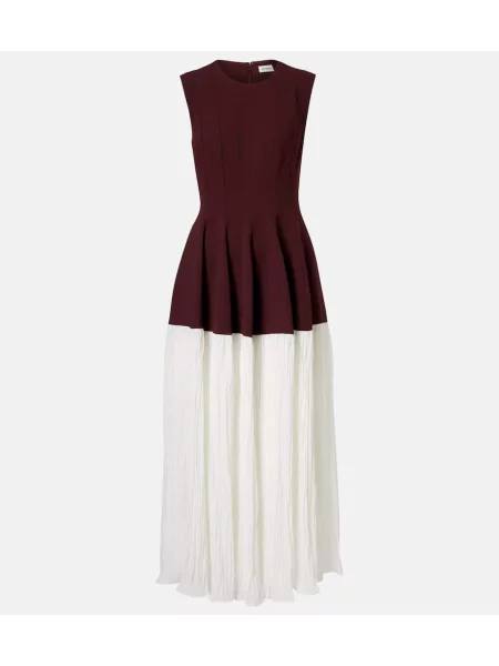 Rochie midi Simkhai din satin până la genunchi de costum bordo