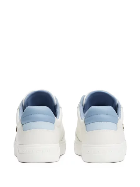 Sneakerși Tommy Hilfiger cu aplicații alb