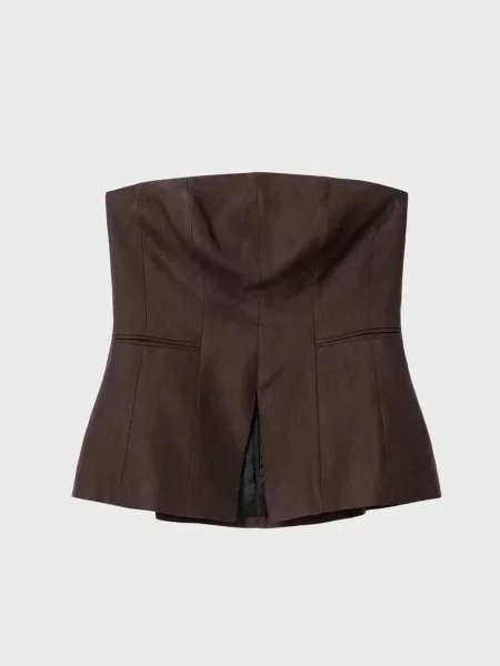 Топ Allsaints коричневий