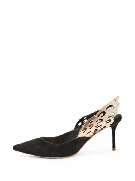Pantofi cu toc Sophia Webster din piele slingback negru