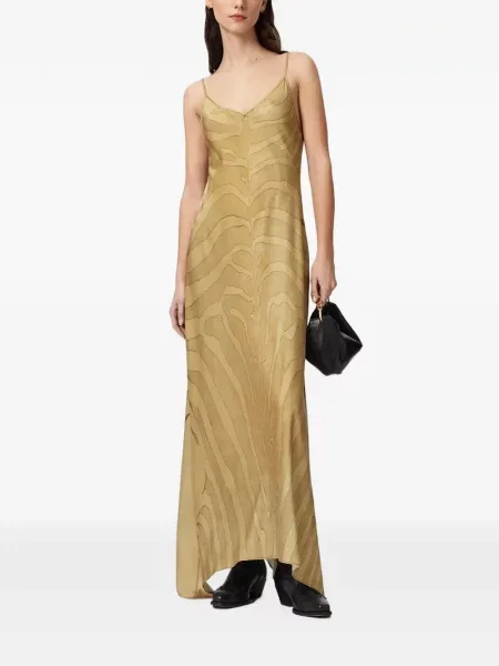 Rochie maxi Allsaints cu imagine cu model zebră