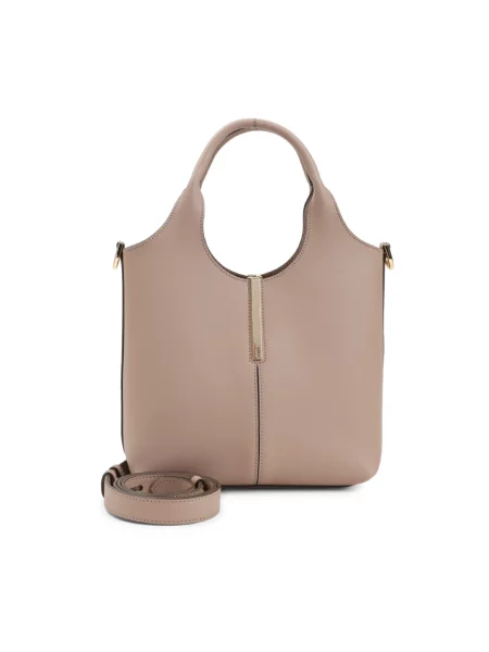 Pstryknąć torebka skórzana Tod's skórzana różowa