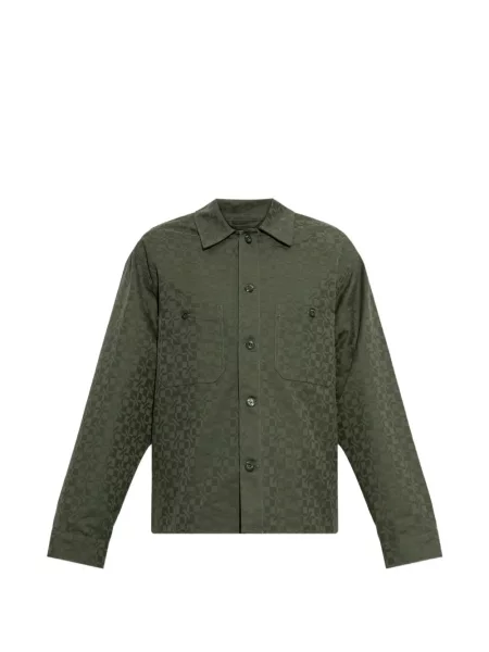 Cămașă Kenzo din jacard verde